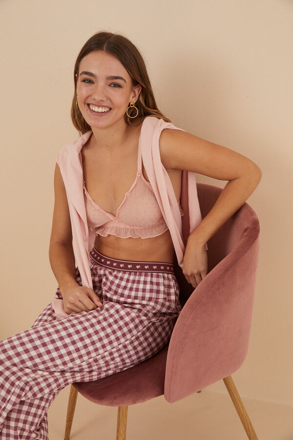 Women'secret Tanga tul La Vecina Rubia rosa