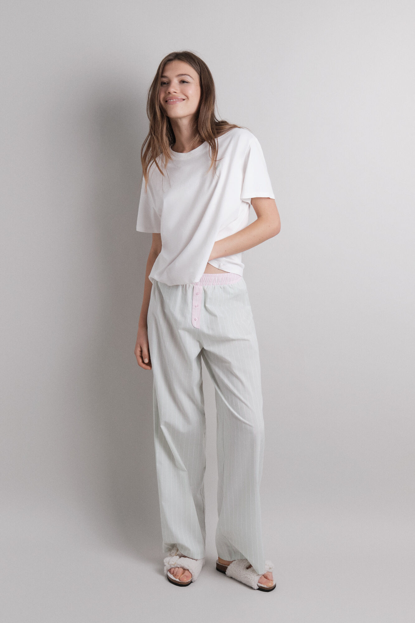 HI&BYE Pijama combinado rosa