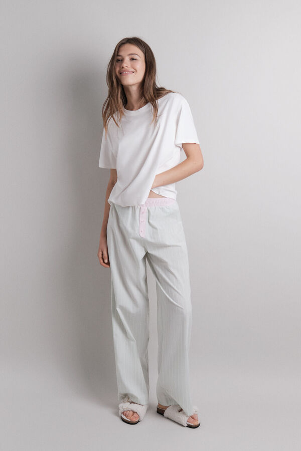 HI&BYE Pijama combinado rosa marfil
