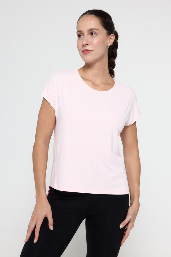 Only Play Camisola de manga curta borgonha