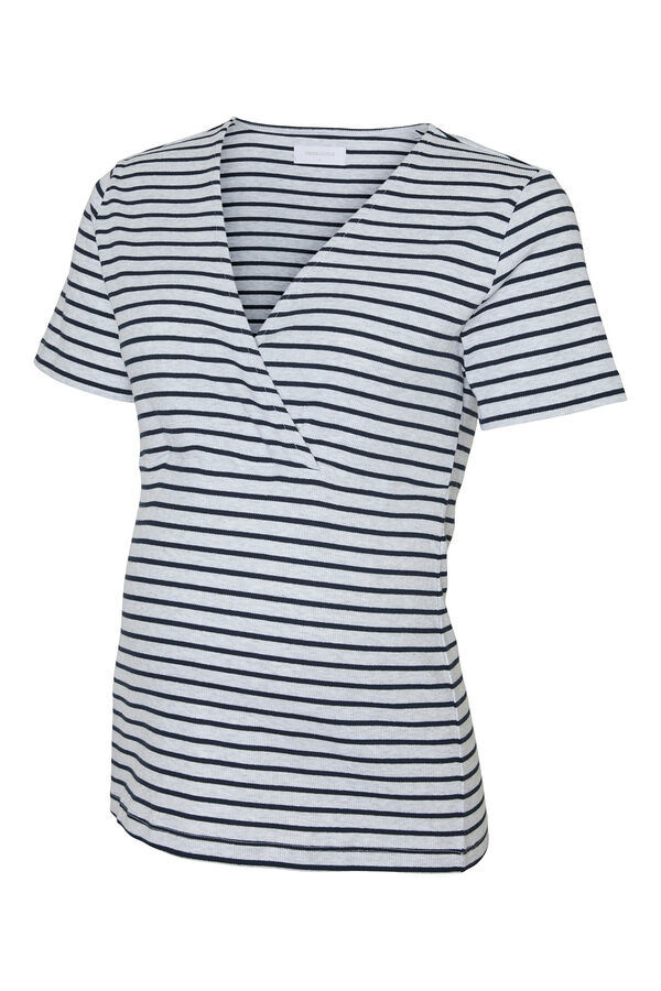 Mamalicious Top de punto maternity lactancia gris