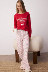 Trendyol Conjunto pijama corazones rojo rojo
