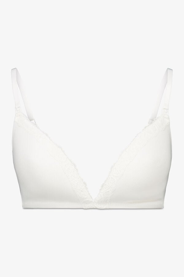 Women'secret Soutien branco canelado CHARMING para maternity bege