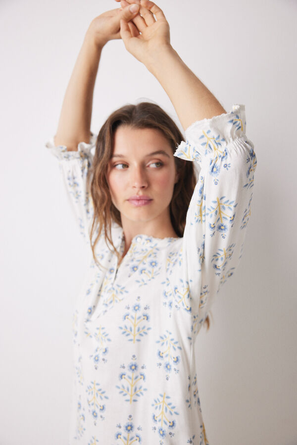 Women'secret Camis&oacute;n corto 100% algod&oacute;n allover flores estampado