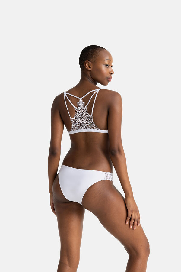 Dorina Biqu&iacute;ni triangular branco