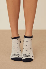 Womensecret Pack 3 calcetines cortos algodón Mickey lunares estampado