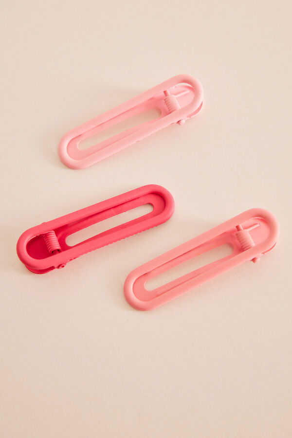 Women'secret Pack 3 clips pelo rosa rosa