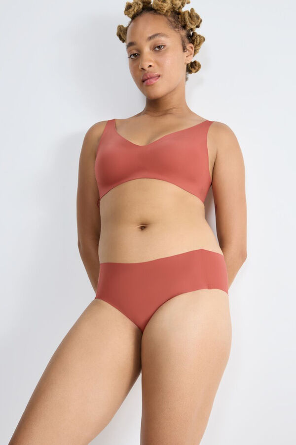 Sloggi Braga hipster sin costuras naranja