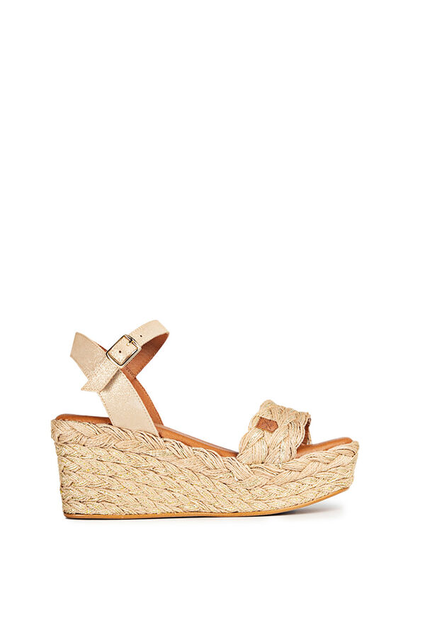 Popa Sand&aacute;lias de cunha baixas Camerun Yut&Bor amarelo