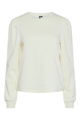 Pieces Sudadera lisa con fruncido gris