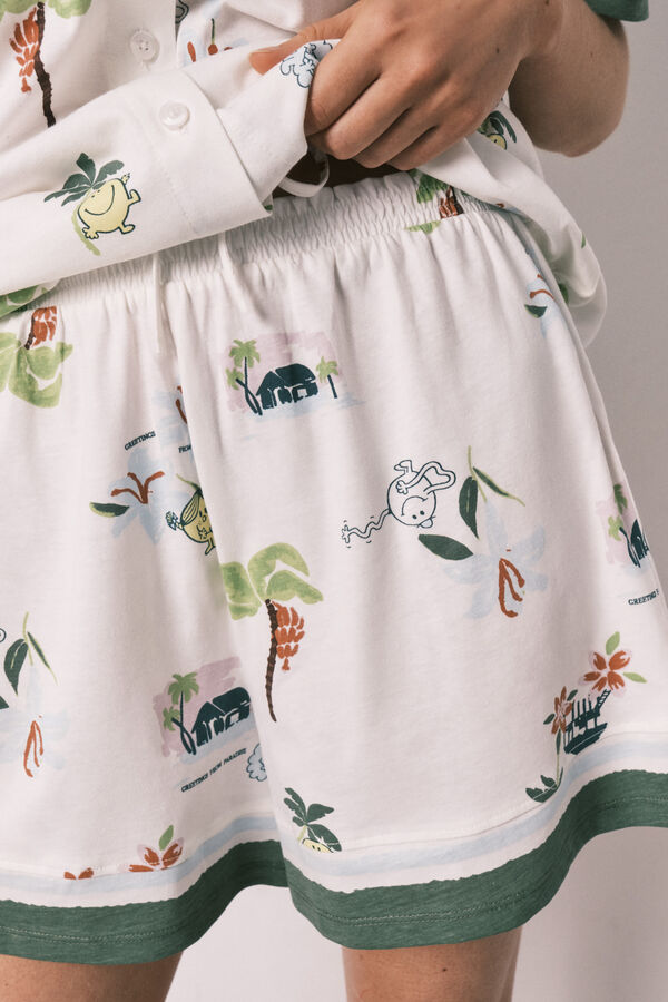 Women'secret Pijama curto camiseiro Little Miss&trade; bege
