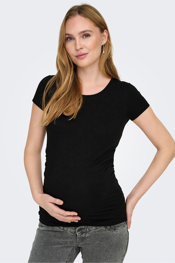 Only Maternity Pack de 2 camisetas maternity negro