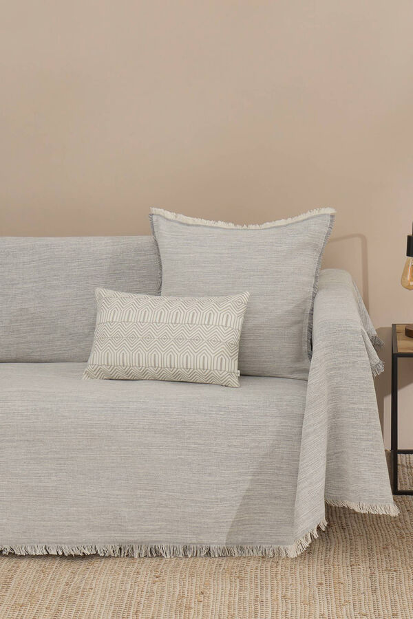 Textura FOULARD TEJIDO RAYAS gris