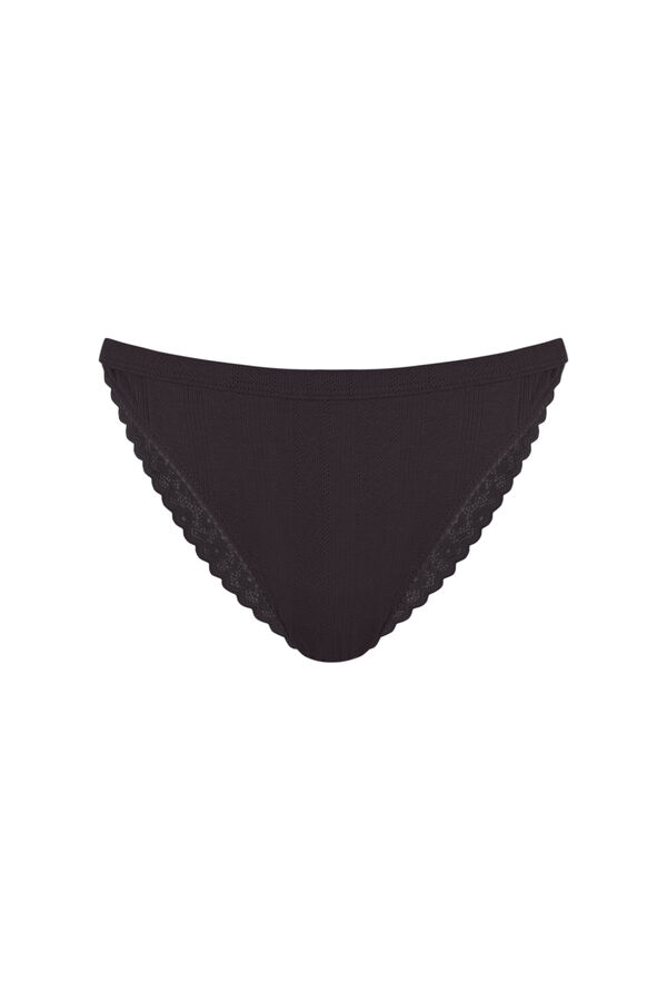 Women'secret Braga brasile&ntilde;a algod&oacute;n negro negro
