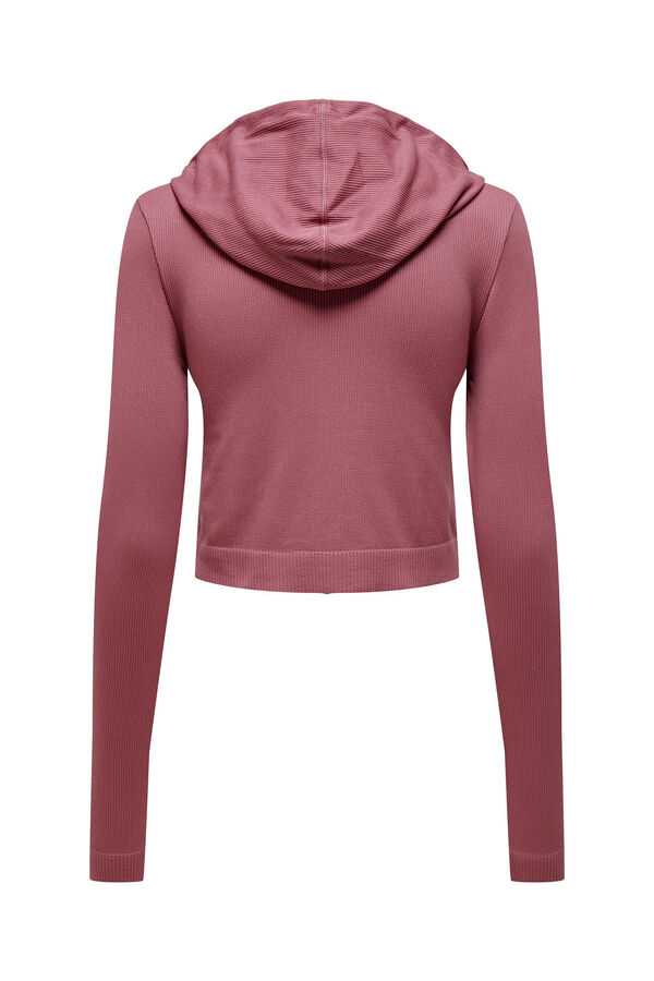 Womensecret Sweatshirt curta com capuz rosa