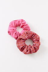 Women'secret Pacote de 2 elásticos rosa estampado