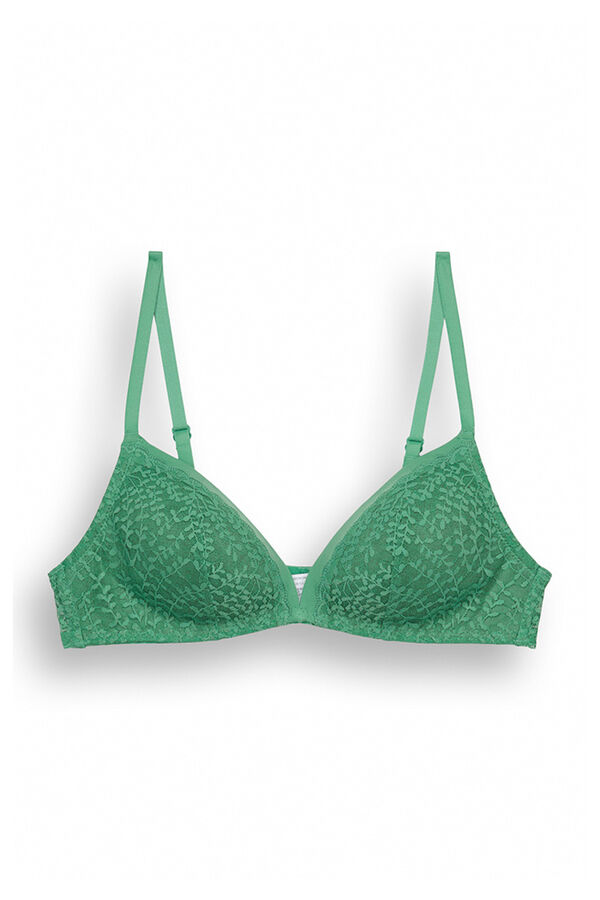 Women'secret CHARMING Soutien triangular renda verde verde