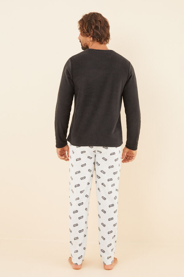 Women'secret Pijama largo polar hombre Star Wars negro
