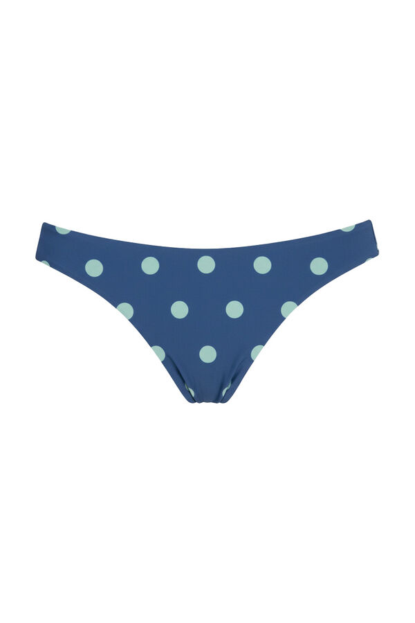 Women'secret Cuecas de biqu&iacute;ni cl&aacute;ssicas azuis e estampado bolinhas  azul