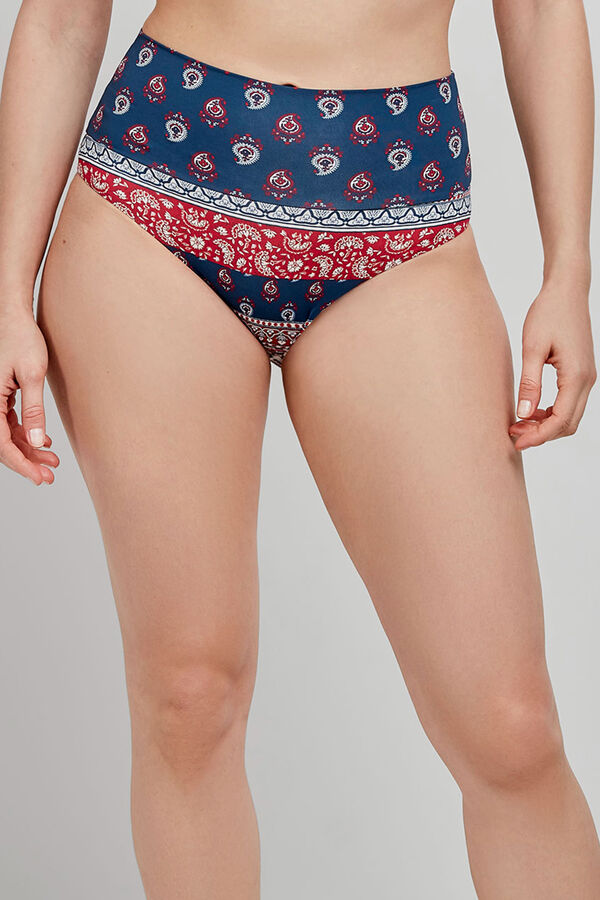 Gisela Cueca de biqu&iacute;ni multiposi&ccedil;&atilde;o estampado
