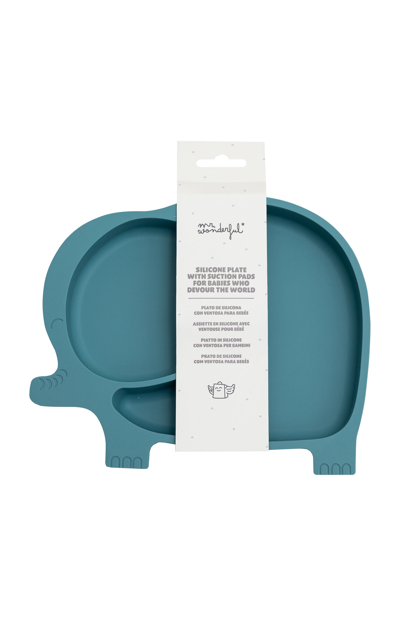 Mr. Wonderful Plato para beb&eacute;s 100 % con base adherente