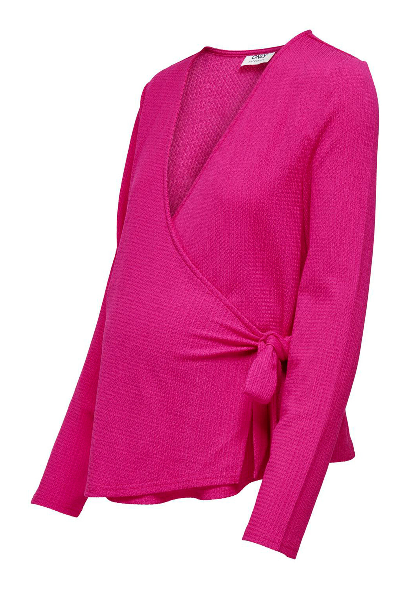 Only Maternity Top de cierre cruzado y cierre con cintur&oacute;n, lazada lateral.