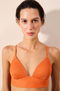 Penti Top de bikini push-up naranja