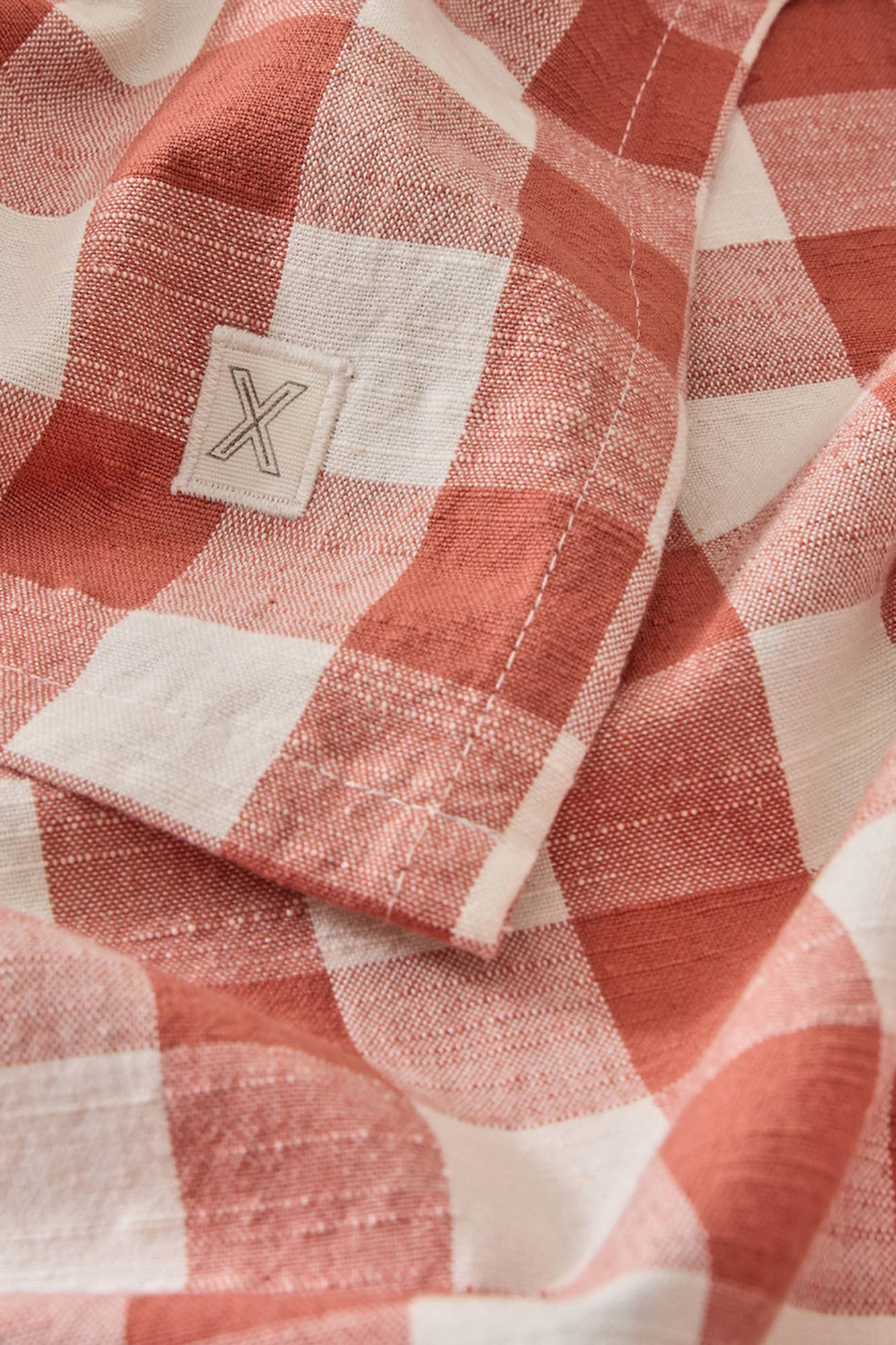 Textura Mantel algod&oacute;n cuadros vichy