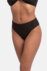 Dorina Cueca de biquíni brasileira lurex preta preto