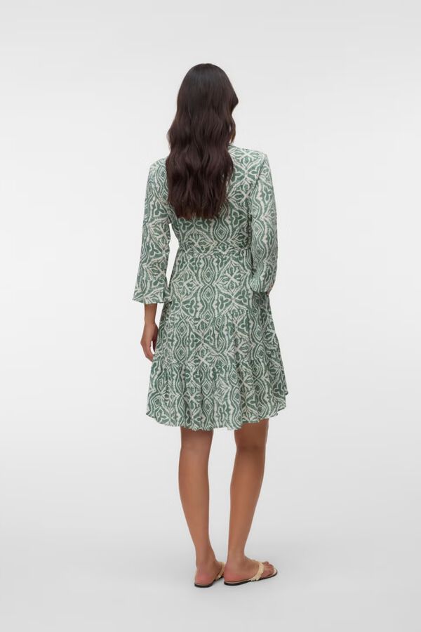 Mamalicious Vestido midi maternity y lactancia verde