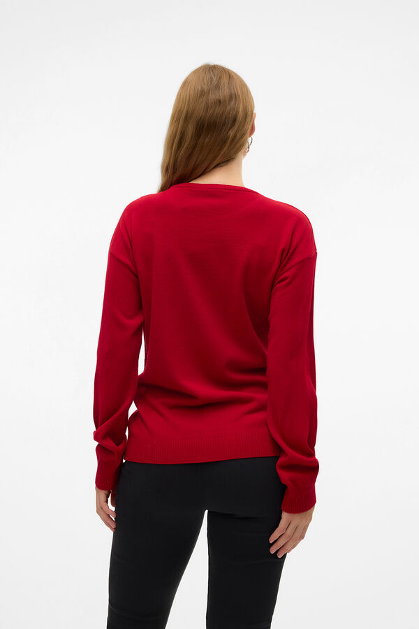 Mamalicious Camisola de Natal maternity  vermelho