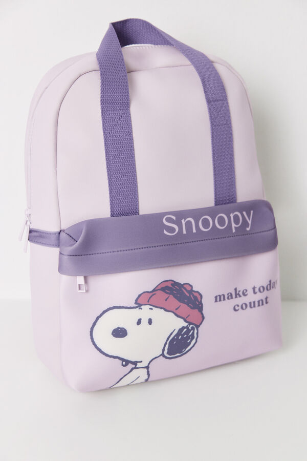 Women'secret Mochila m&eacute;dia de neoprene Snoopy rosa