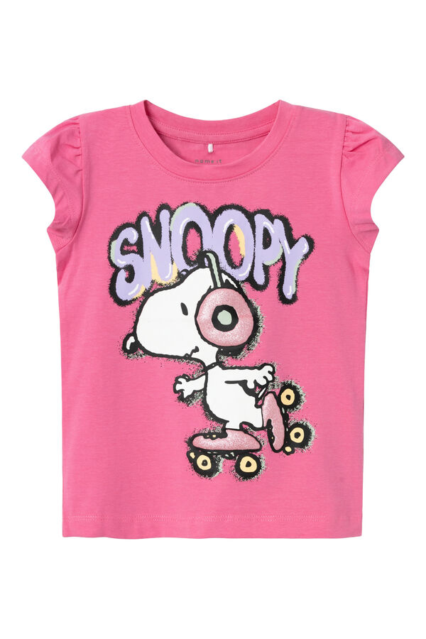 Name it Camiseta sin manga de Snoopy rosa