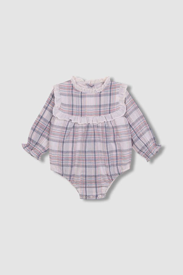 Gocco Conjunto rãzinha com capota de florzinhas. branco branco