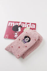 Women'secret Mafalda meias longas de pelo rosas rosa