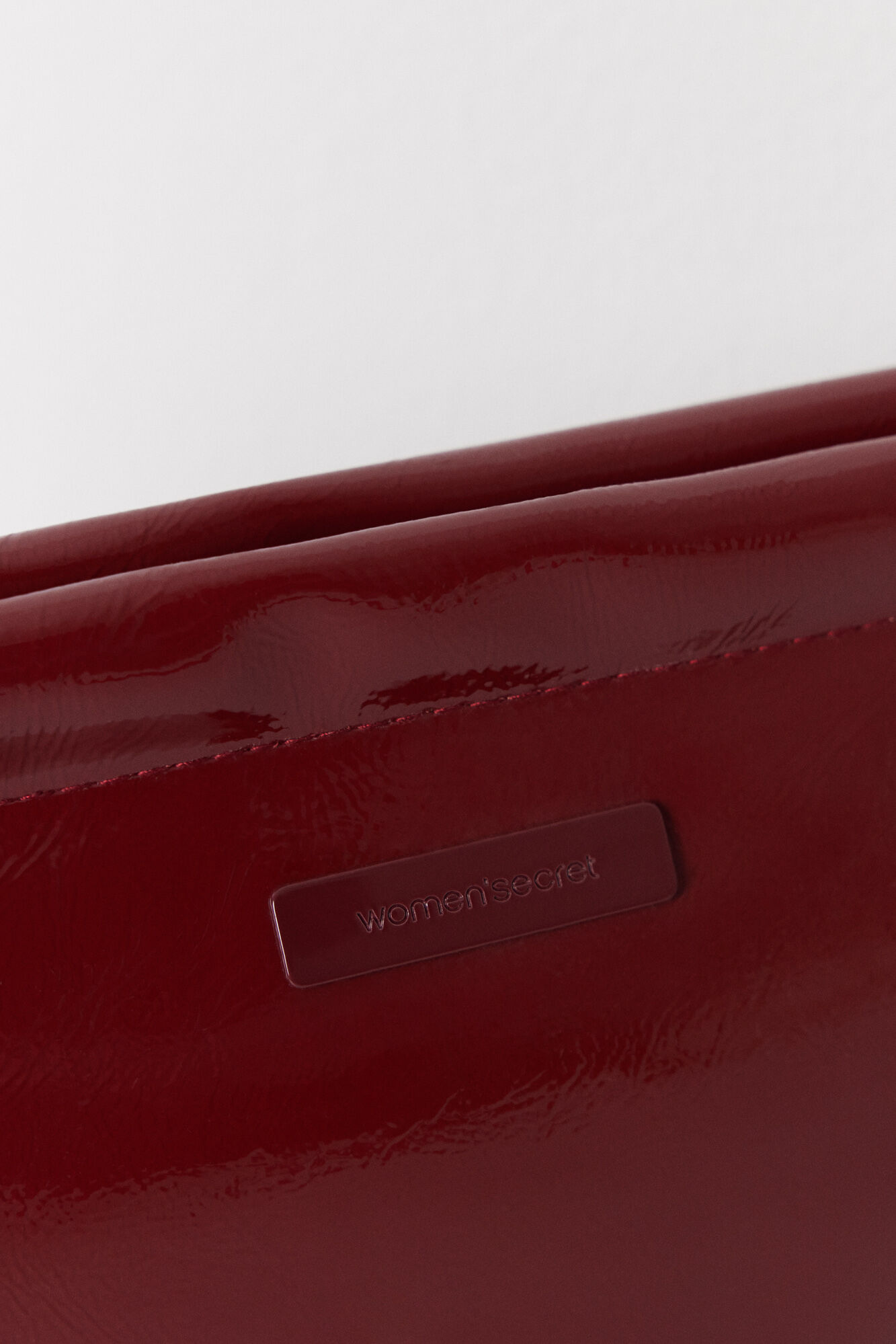 Women'secret Neceser mediano charol acolchado rojo