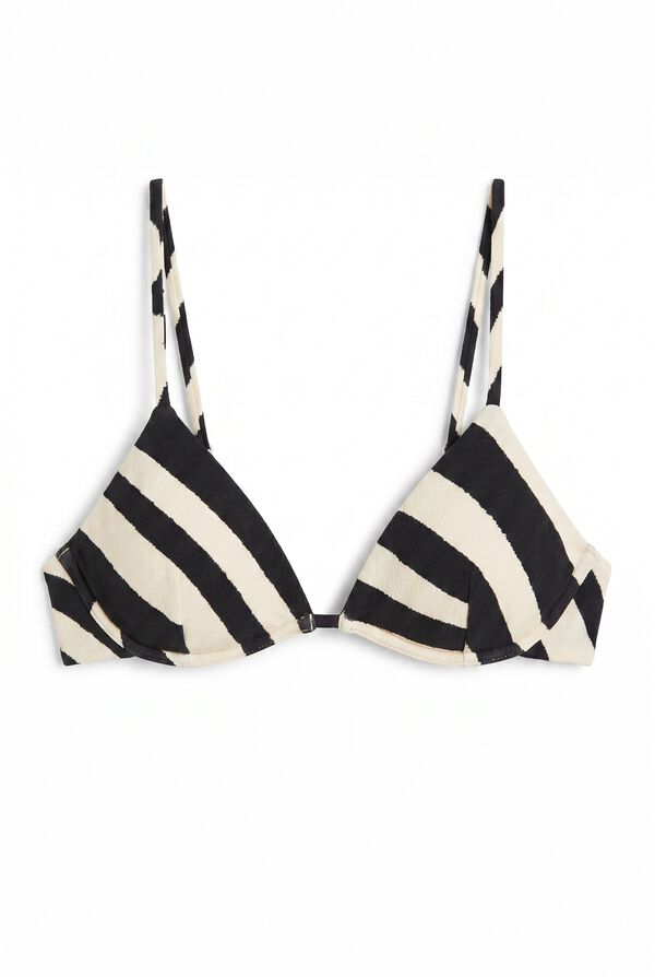 Women'secret Top bikini con aro estampado cebra estampado