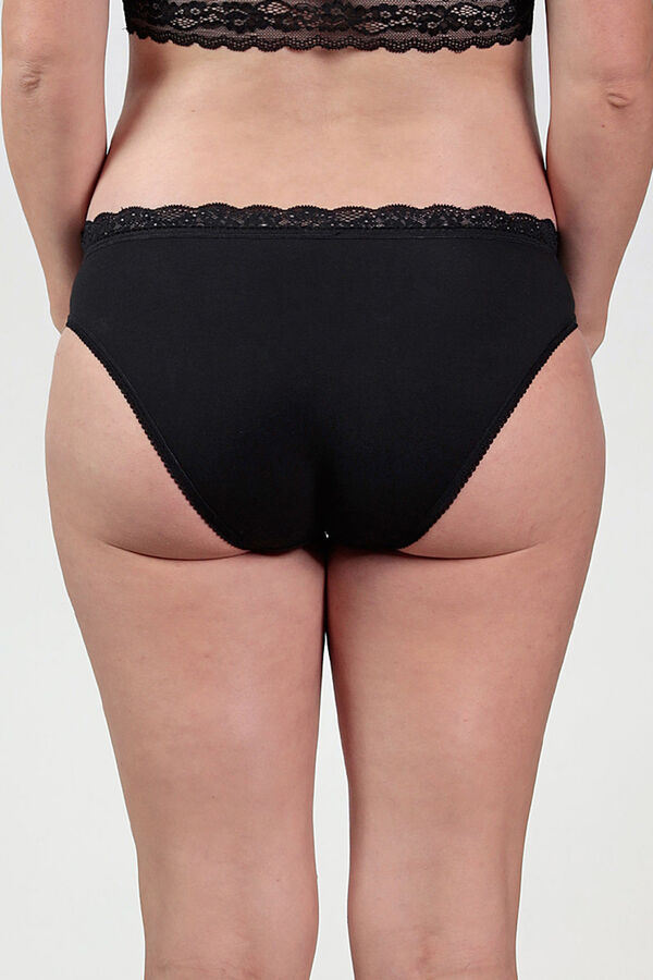 Ohma! Braguita premama con detalle blonda negro