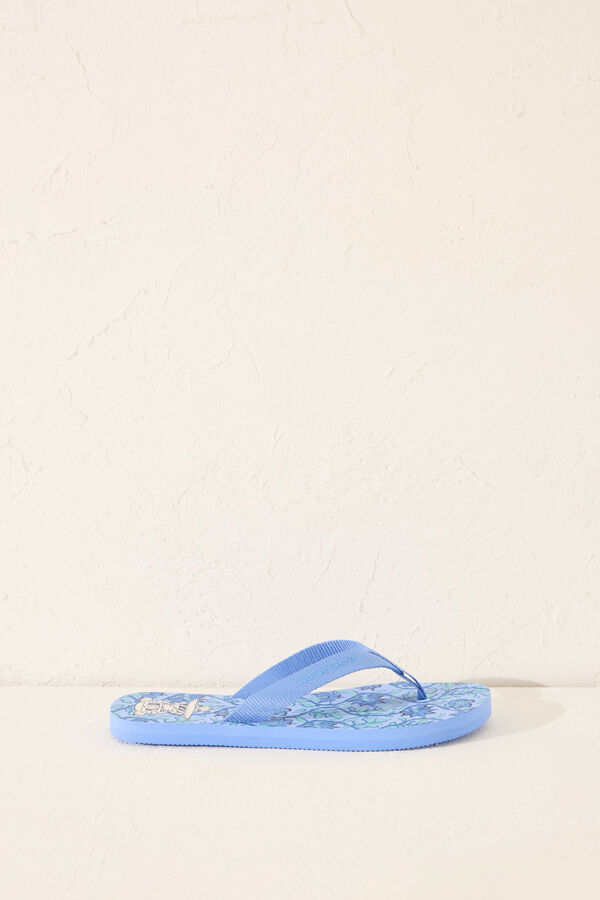 Women'secret Chinelos azuis Garfield azul