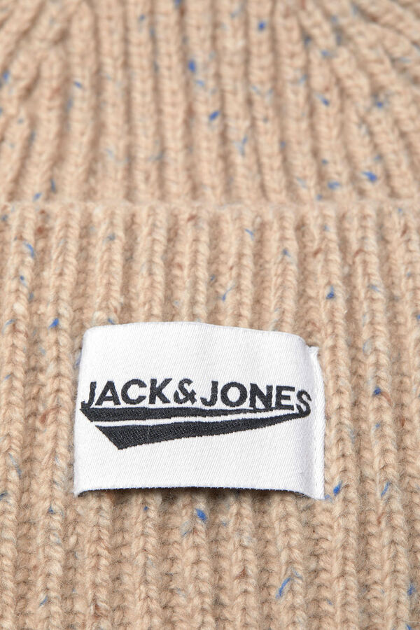 Jack & Jones Gorro logo beige