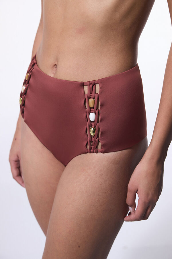 Penti Braga alta de bikini marr&oacute;n nude