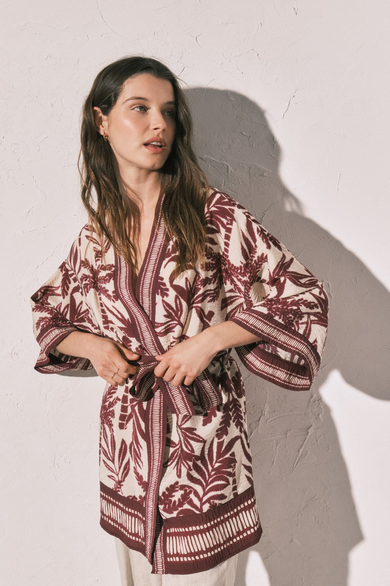 Women'secret Quimono estampado gren&aacute;