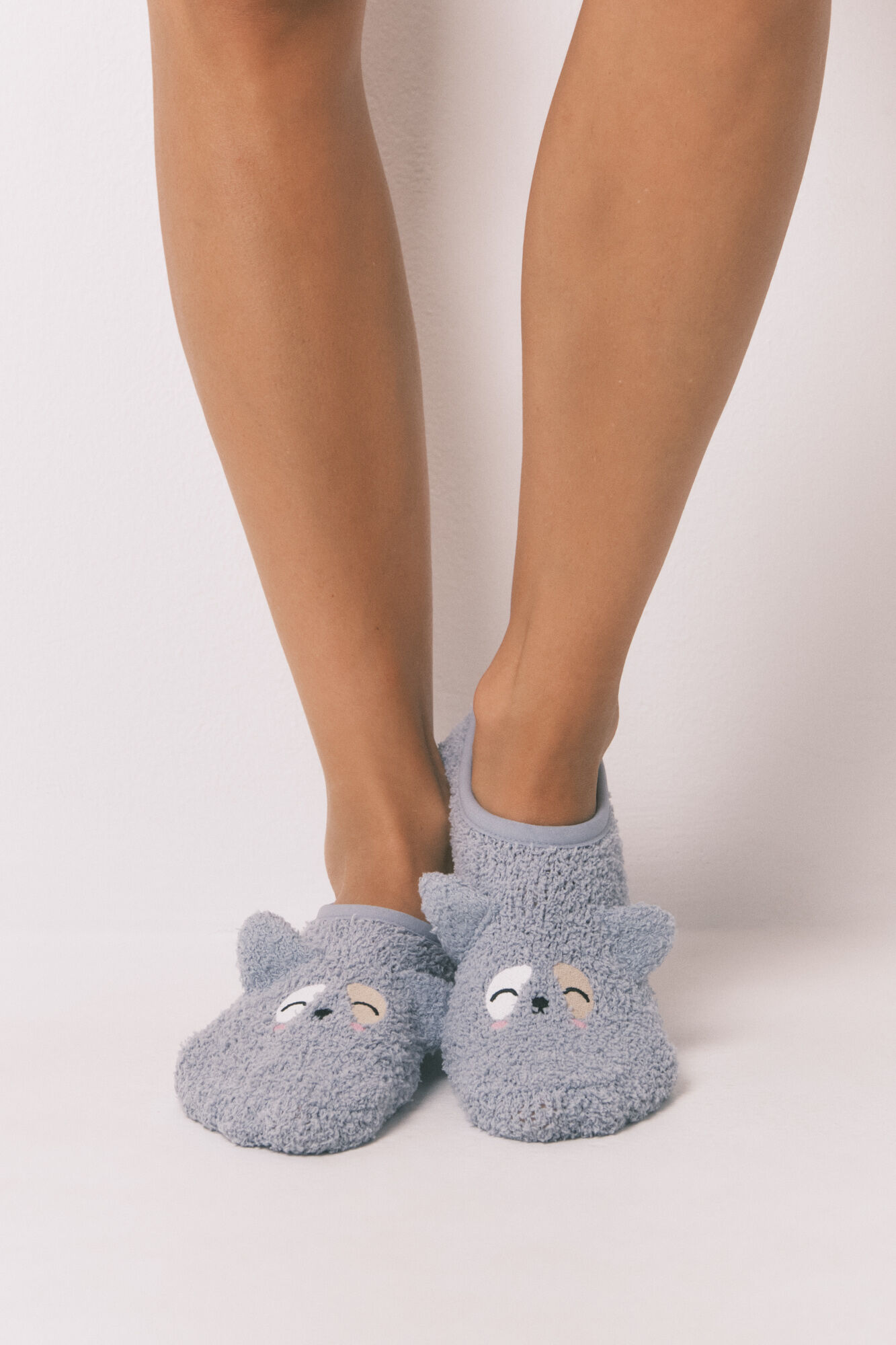 Women'secret Meias azuis estampa cachorro 