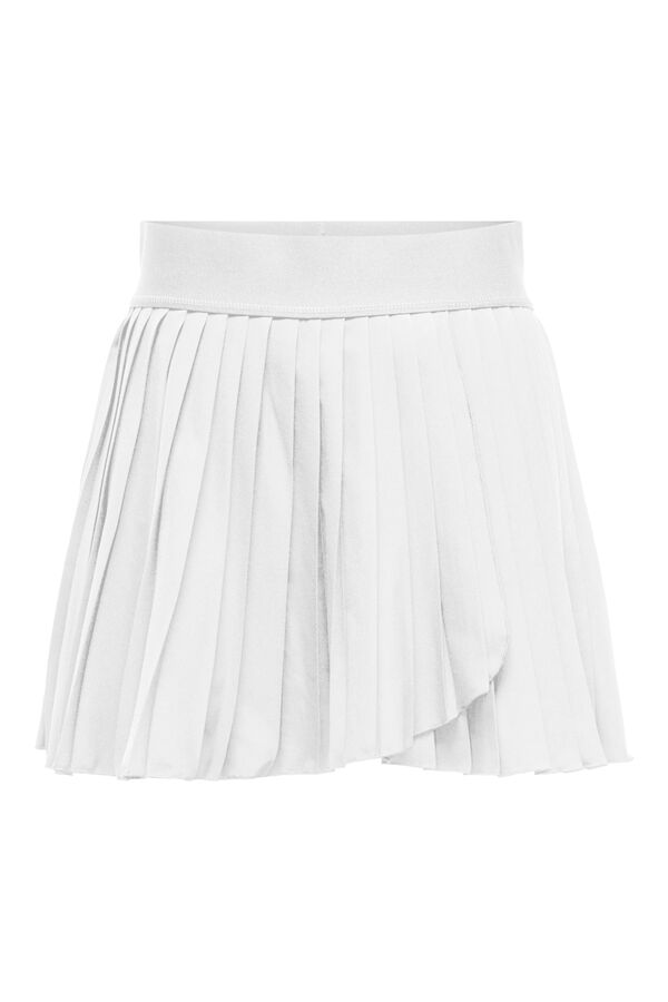Only Play Falda pantal&oacute;n plisada blanco