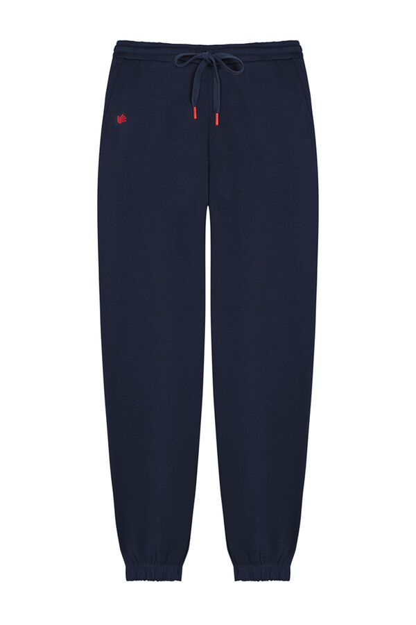 HI&BYE Pantal&oacute;n jogger felpa azul navy azul