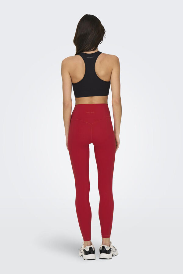 Only Play Legging deportivo cintura alta rojo