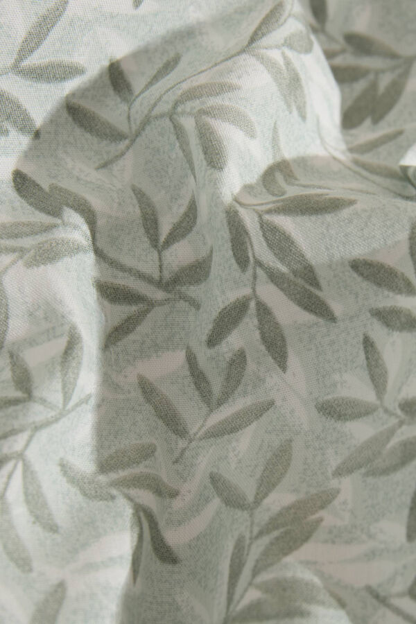 Womensecret Funda nórdica hojas algodón percal. Cama 80-90cm. verde