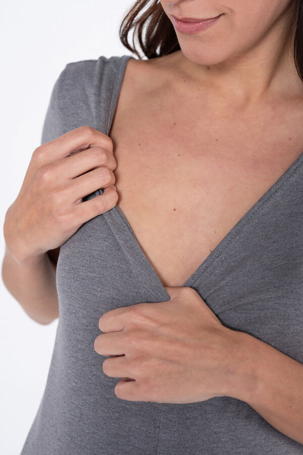 Ohma! Macacão pré-mamã cinzento