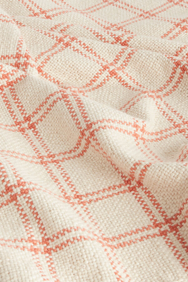 Calma House Manta a cuadros rosa Suecia rosa