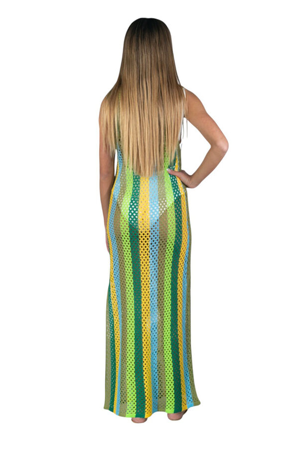 Kbas Vestido longo verde de crochet verde